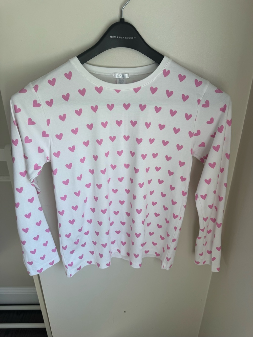 LAKE Women’s Pajama Heart Print Top Size Small
